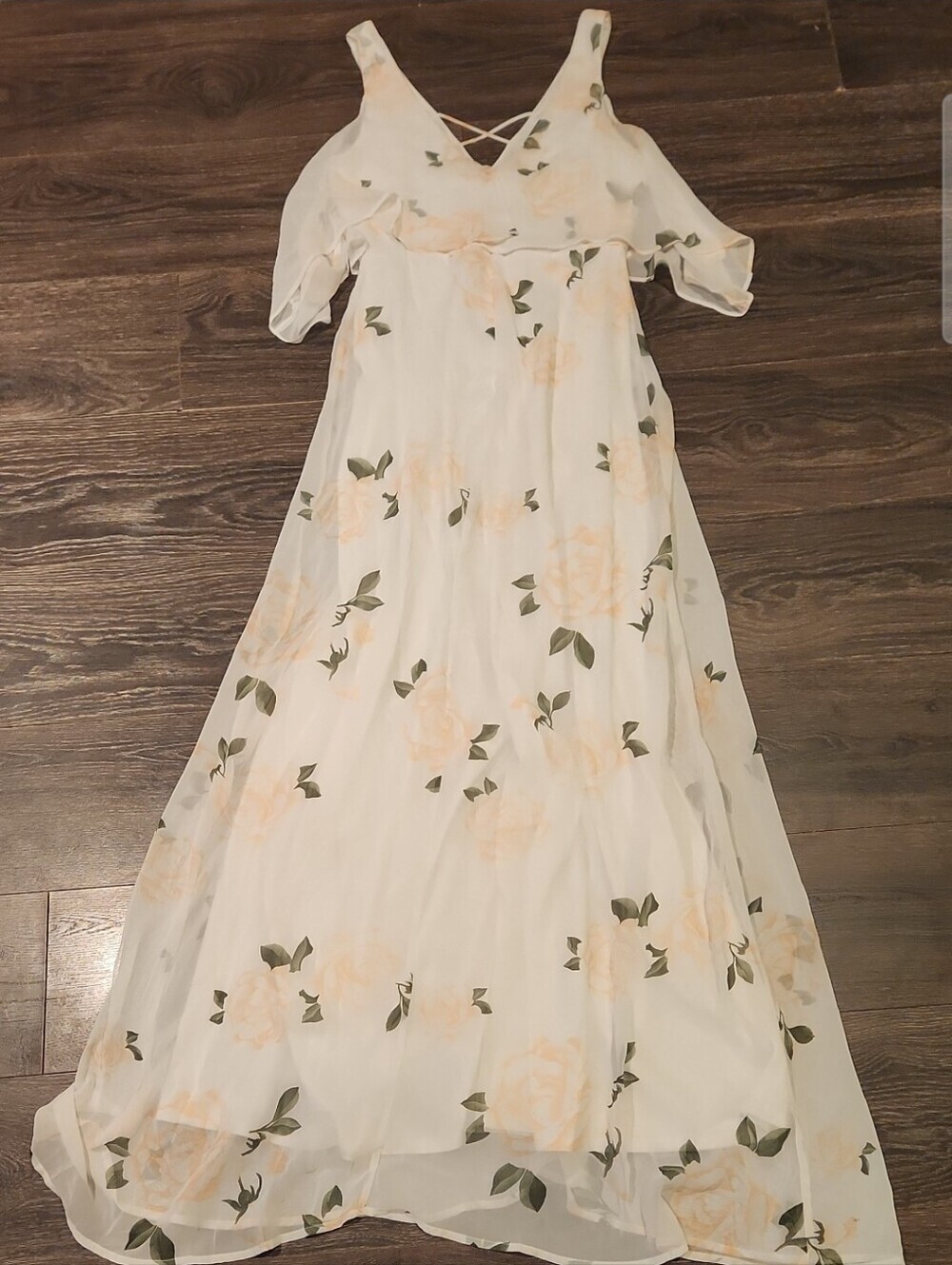 ❤️ LULU'S THE VERY THOUGHT OF YOU FLORAL MAXI DRESS, MEDIUM - Picture 11 of 13